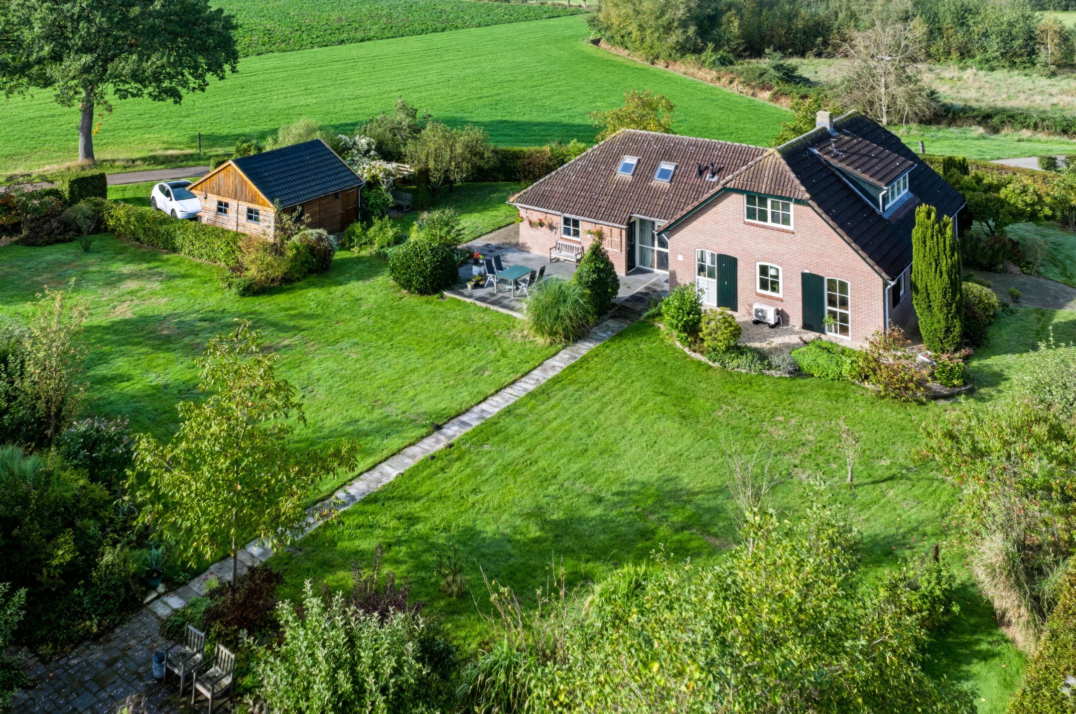 Sfeervolle landelijke omgeving